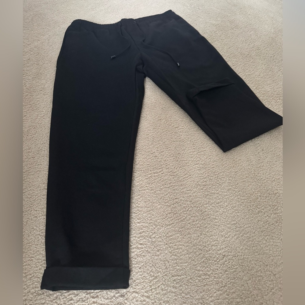 Zara Men's Black Drawstring Casual Pants